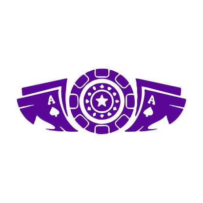 Fine Carving Stickers Card Game Poker Casino Chips Removable Without Leaving Glue