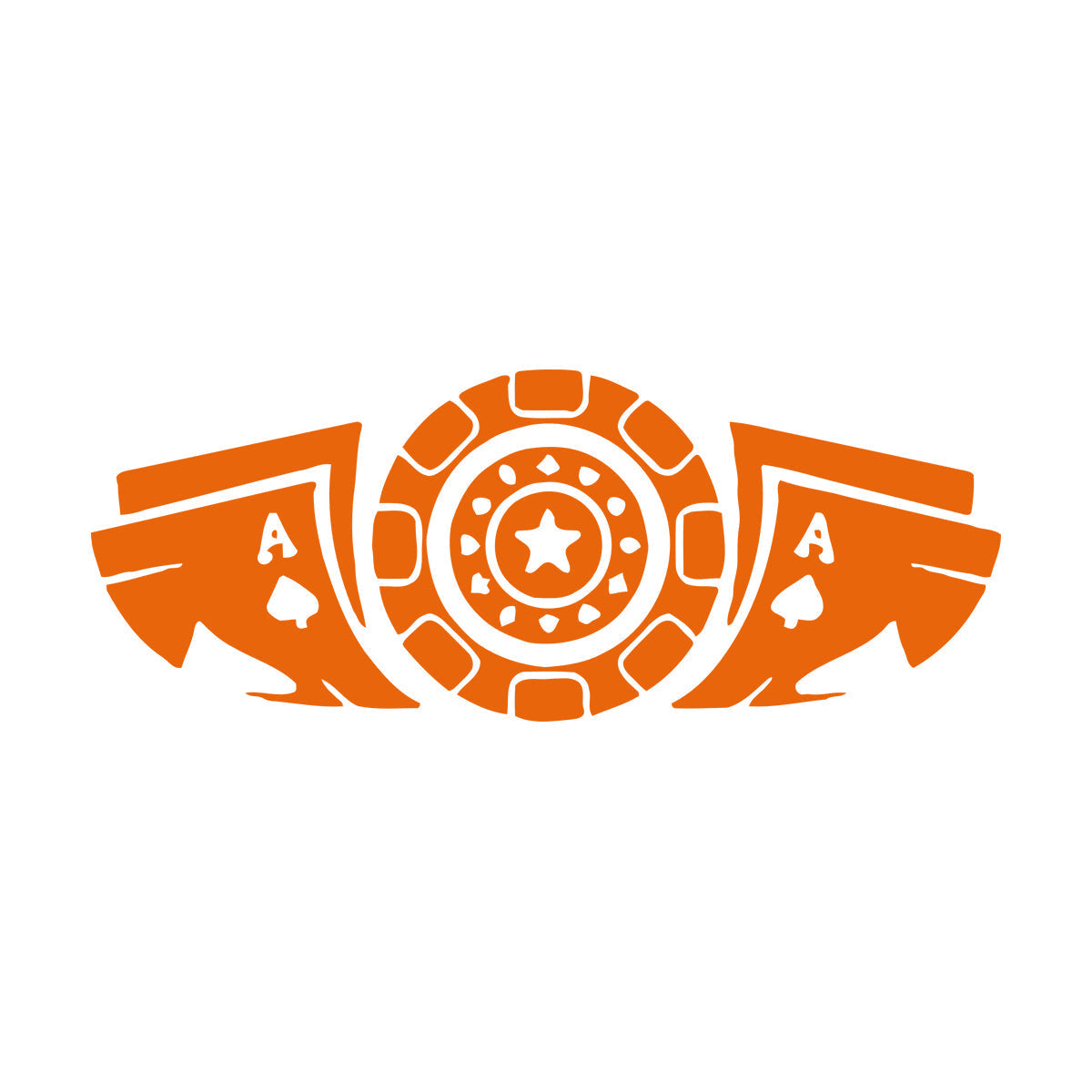 Fine Carving Stickers Card Game Poker Casino Chips Removable Without Leaving Glue