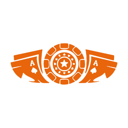 Fine Carving Stickers Card Game Poker Casino Chips Removable Without Leaving Glue