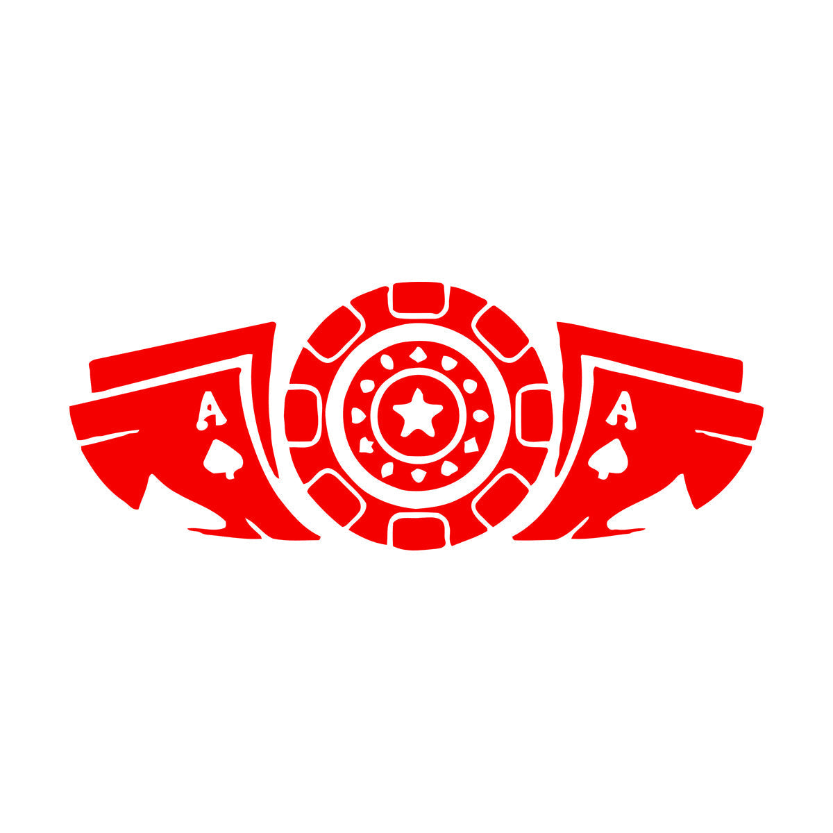 Fine Carving Stickers Card Game Poker Casino Chips Removable Without Leaving Glue