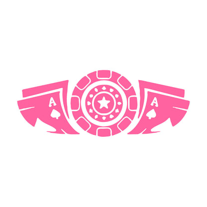 Fine Carving Stickers Card Game Poker Casino Chips Removable Without Leaving Glue