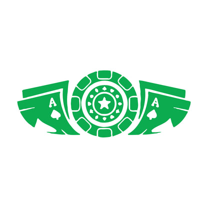 Fine Carving Stickers Card Game Poker Casino Chips Removable Without Leaving Glue