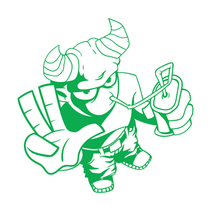 Cool Demon Satan Monster Youth Children Cheerful Fine Carving Decals Do Not Damage The Wall Surface