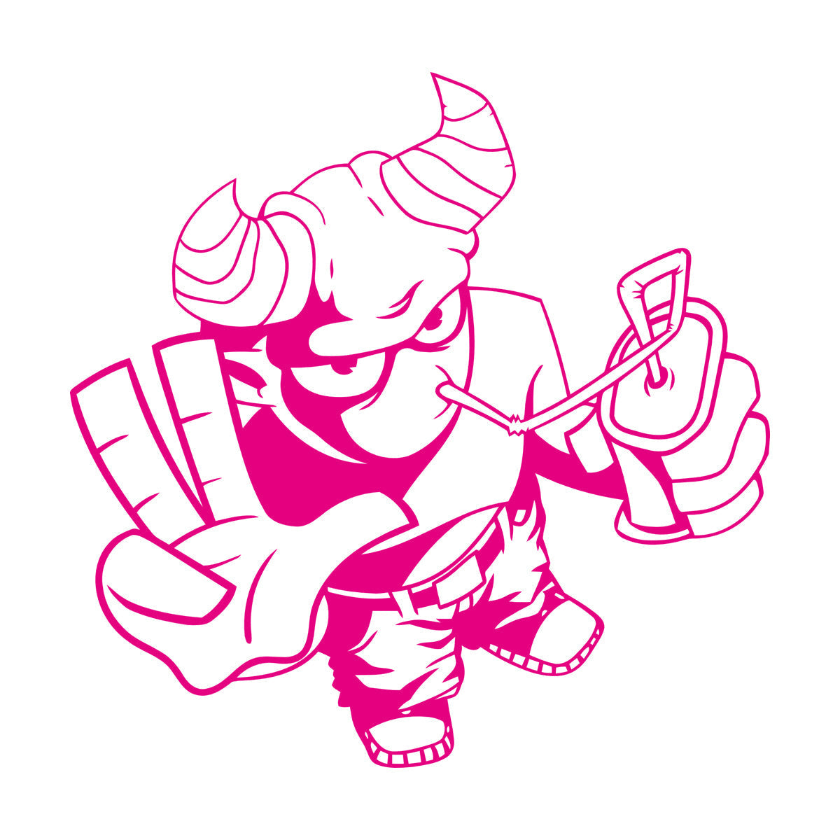 Cool Demon Satan Monster Youth Children Cheerful Fine Carving Decals Do Not Damage The Wall Surface