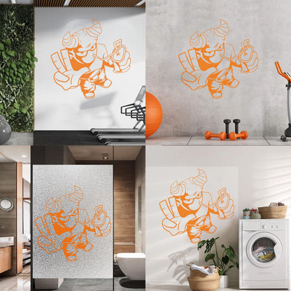 Cool Demon Satan Monster Youth Children Cheerful Fine Carving Decals Do Not Damage The Wall Surface