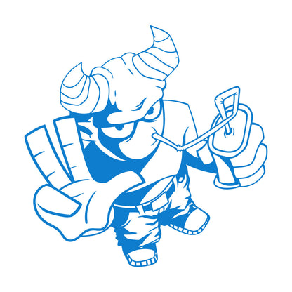 Cool Demon Satan Monster Youth Children Cheerful Fine Carving Decals Do Not Damage The Wall Surface