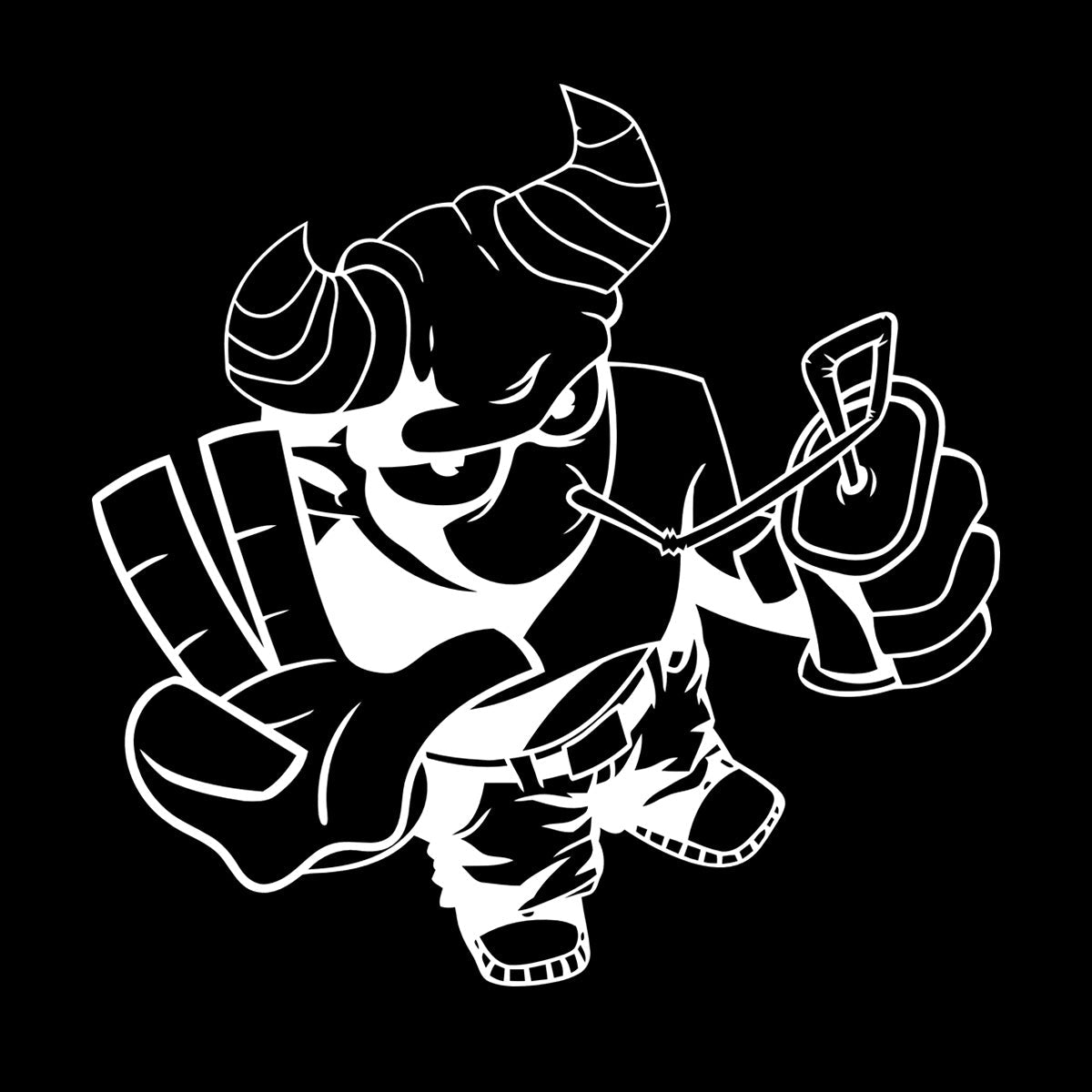 Cool Demon Satan Monster Youth Children Cheerful Fine Carving Decals Do Not Damage The Wall Surface