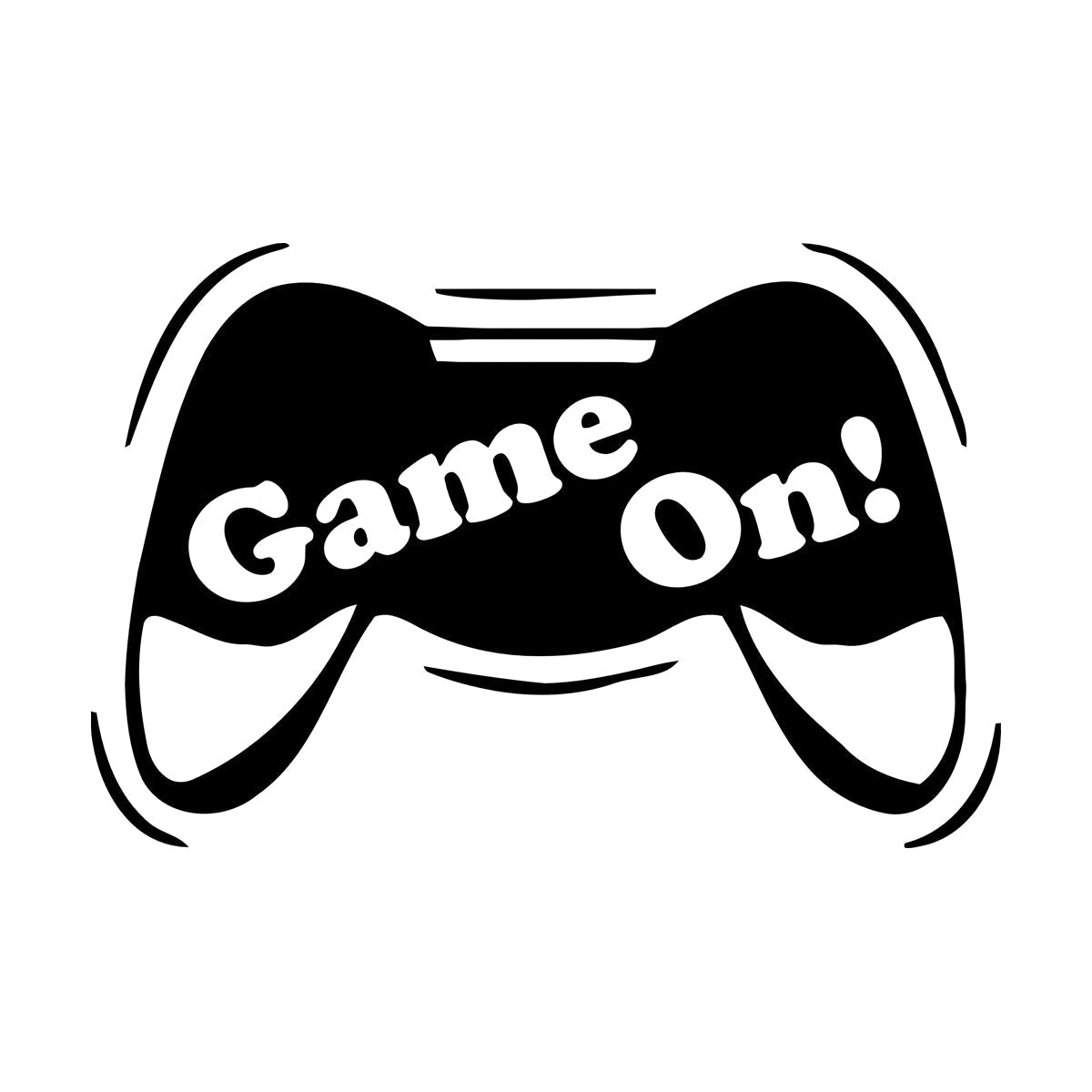 Game Joystick Gamepad Game Console Vinyl Wall Stickers It Won'T Fall Off