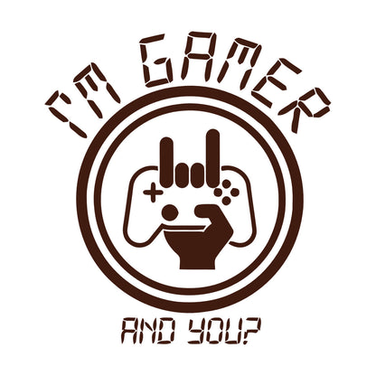 Mural And Wall Vinyl Decal I?M Game Game Joystick Boys Phrase Wall Beautification