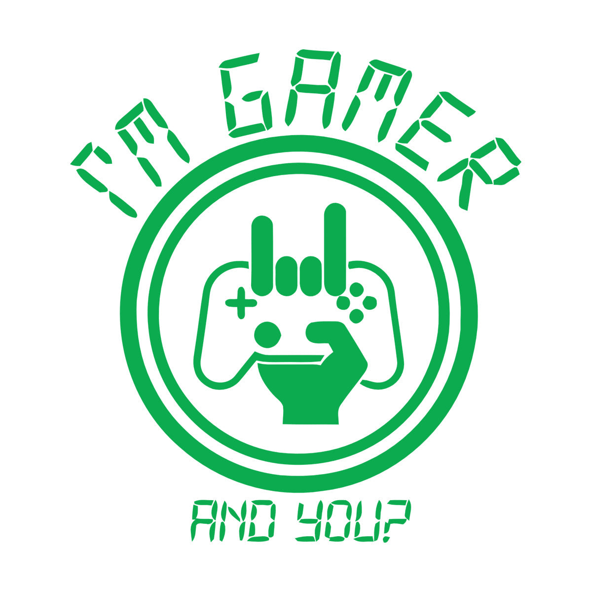 Mural And Wall Vinyl Decal I?M Game Game Joystick Boys Phrase Wall Beautification