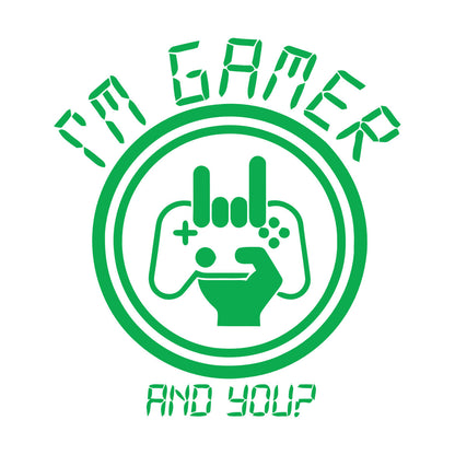 Mural And Wall Vinyl Decal I?M Game Game Joystick Boys Phrase Wall Beautification