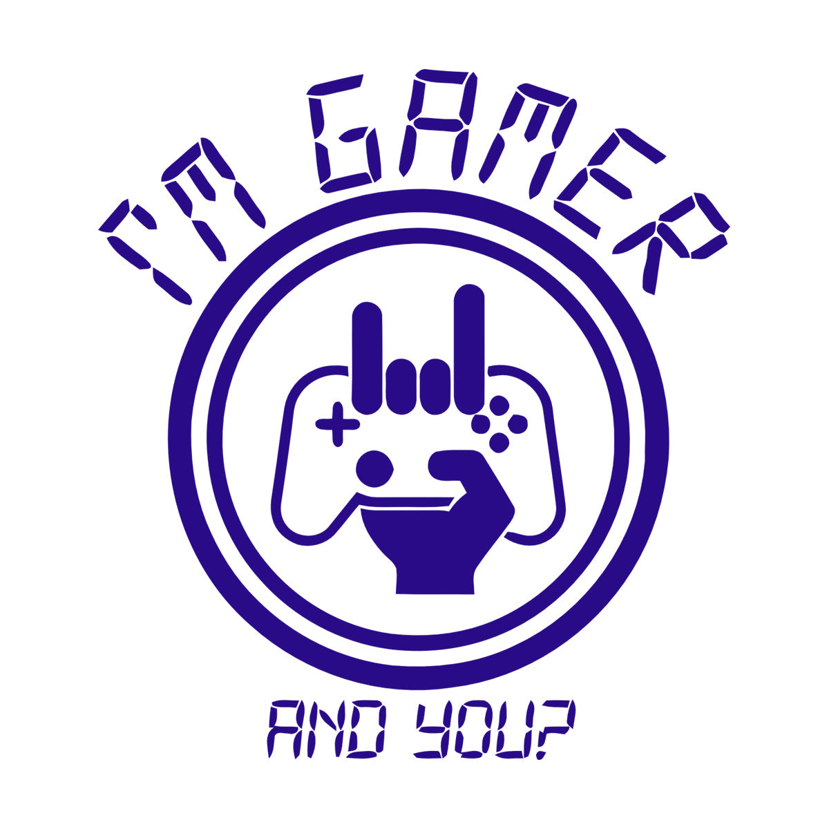 Mural And Wall Vinyl Decal I?M Game Game Joystick Boys Phrase Wall Beautification