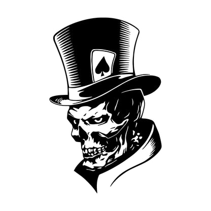 Wall Stickers Paster Paper Joker Skeleton Skull Maps Peaks Fear Monster Hat Car Body Decoration