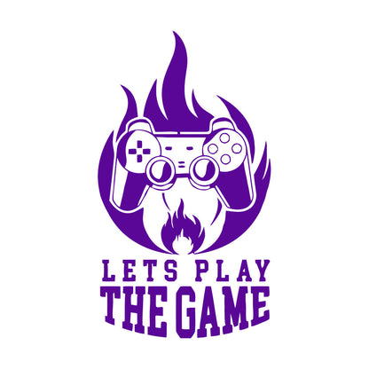 Fine Carving Stickers Joystick Player Game Console Caption Glass Stickers