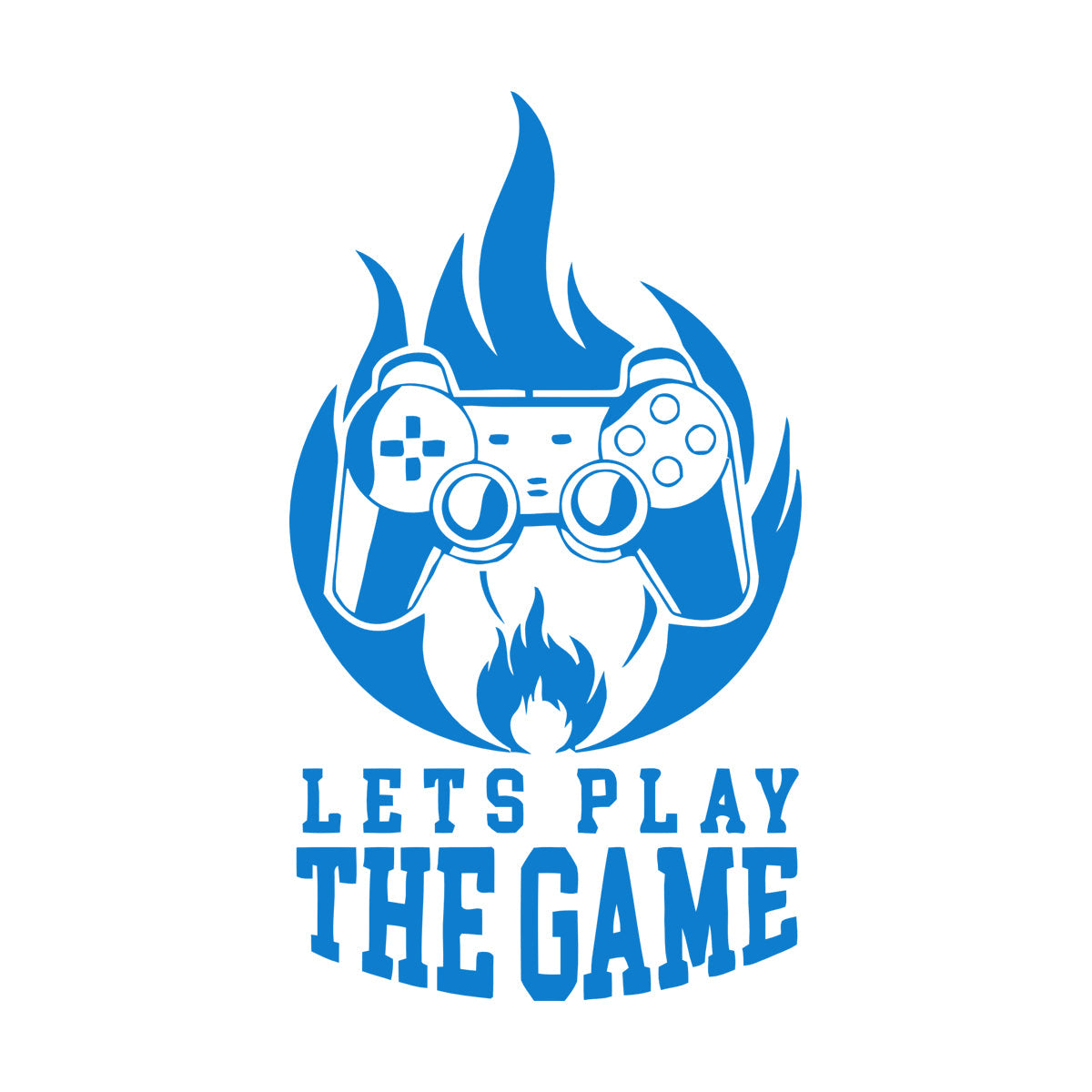 Fine Carving Stickers Joystick Player Game Console Caption Glass Stickers