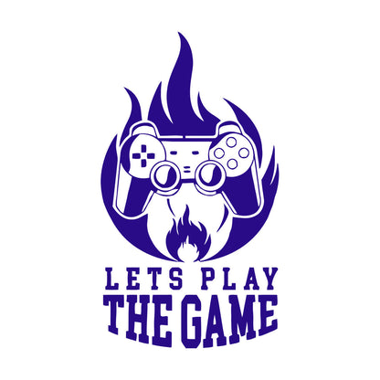 Fine Carving Stickers Joystick Player Game Console Caption Glass Stickers