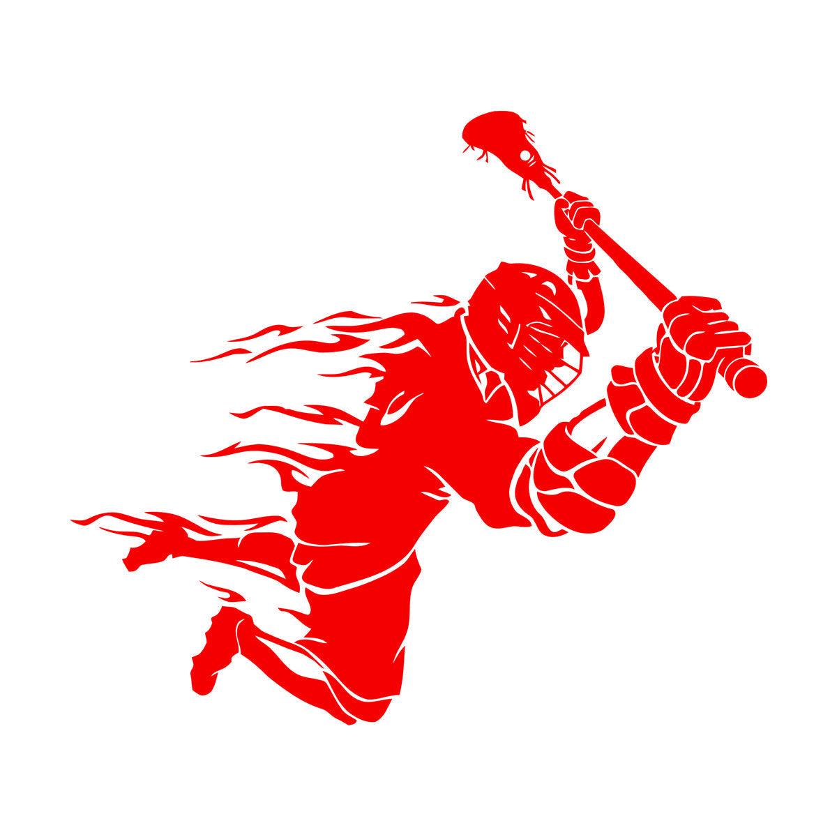 Wall Stickers Lacrosse Player Ball Team Game Sport Store Decoration