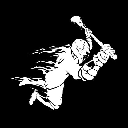 Wall Stickers Lacrosse Player Ball Team Game Sport Store Decoration