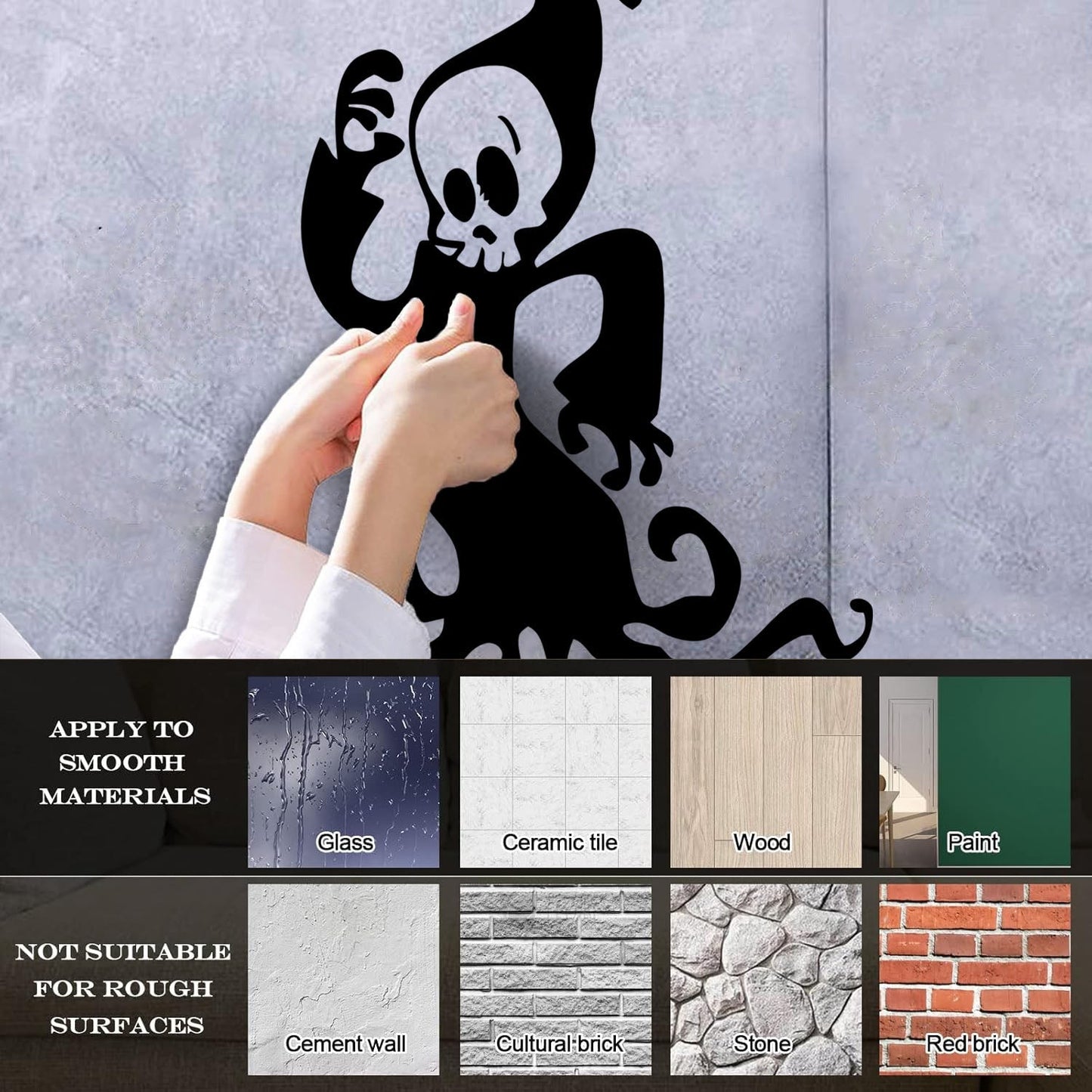 Fine Carving Decals Monster Ghost Dead Funny Tattoo Culture