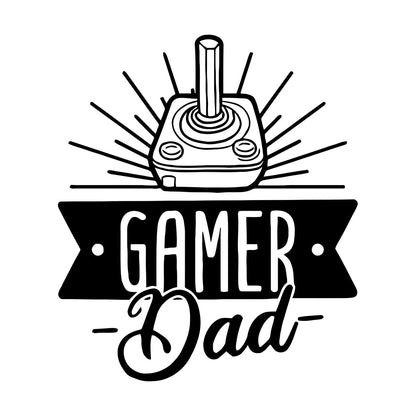 Engraving Stickers Player Dad Game Joystick Words Self Adhesive