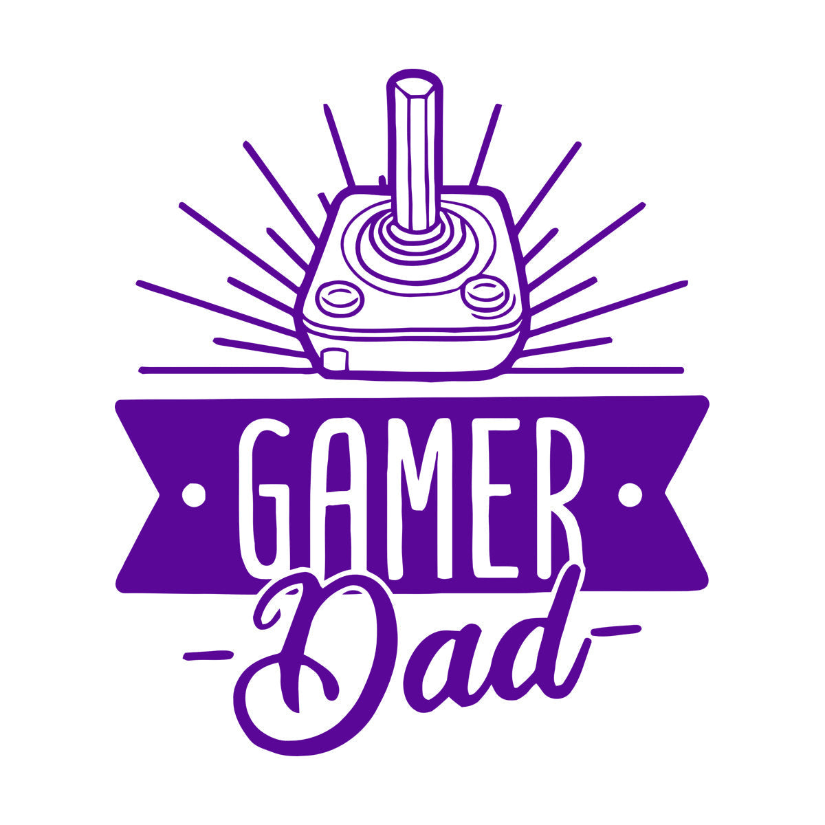 Engraving Stickers Player Dad Game Joystick Words Self Adhesive