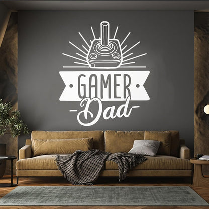 Engraving Stickers Player Dad Game Joystick Words Self Adhesive