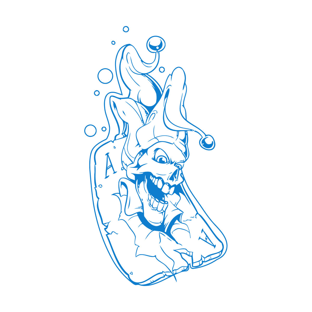 Lettering Decals Playing Card Joker Jester Passion Play Poker Do Not Damage The Wall Surface