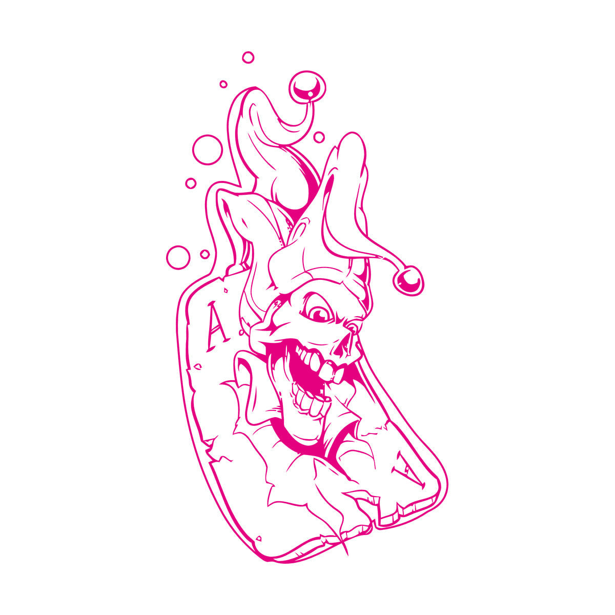 Lettering Decals Playing Card Joker Jester Passion Play Poker Do Not Damage The Wall Surface