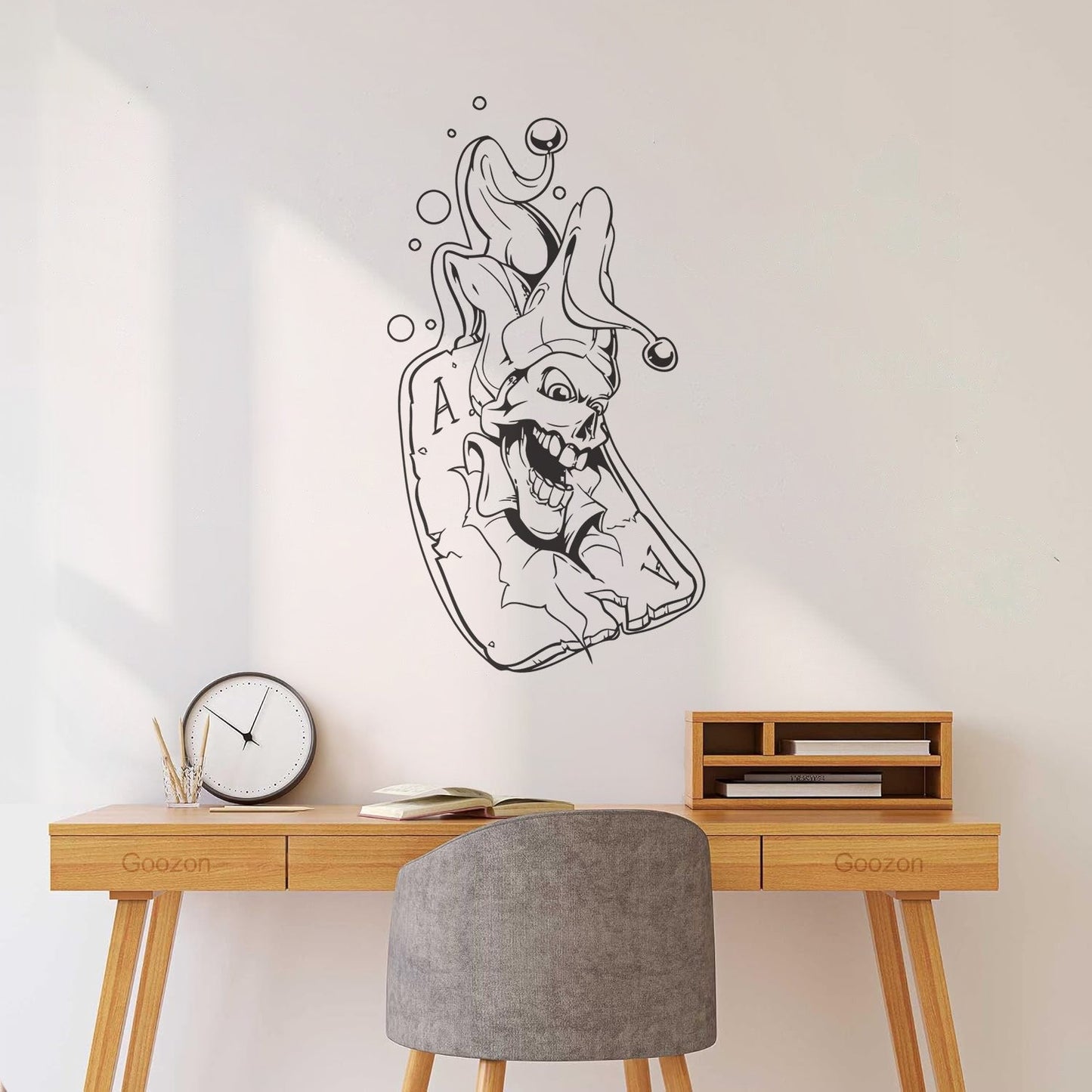 Lettering Decals Playing Card Joker Jester Passion Play Poker Do Not Damage The Wall Surface