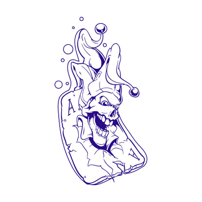 Lettering Decals Playing Card Joker Jester Passion Play Poker Do Not Damage The Wall Surface