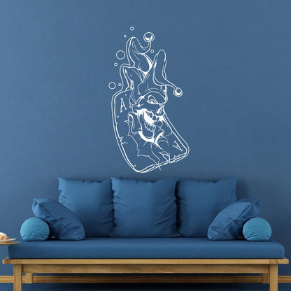 Lettering Decals Playing Card Joker Jester Passion Play Poker Do Not Damage The Wall Surface