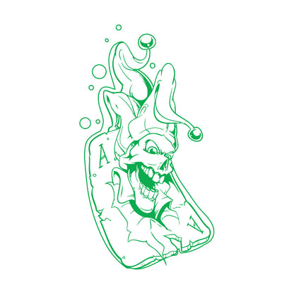 Lettering Decals Playing Card Joker Jester Passion Play Poker Do Not Damage The Wall Surface