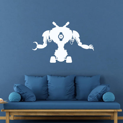 Wall Decals Paster Paper Robot Toy Machine Engineering Electronics Mechanics Easy Installation