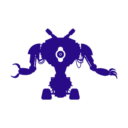 Wall Decals Paster Paper Robot Toy Machine Engineering Electronics Mechanics Easy Installation