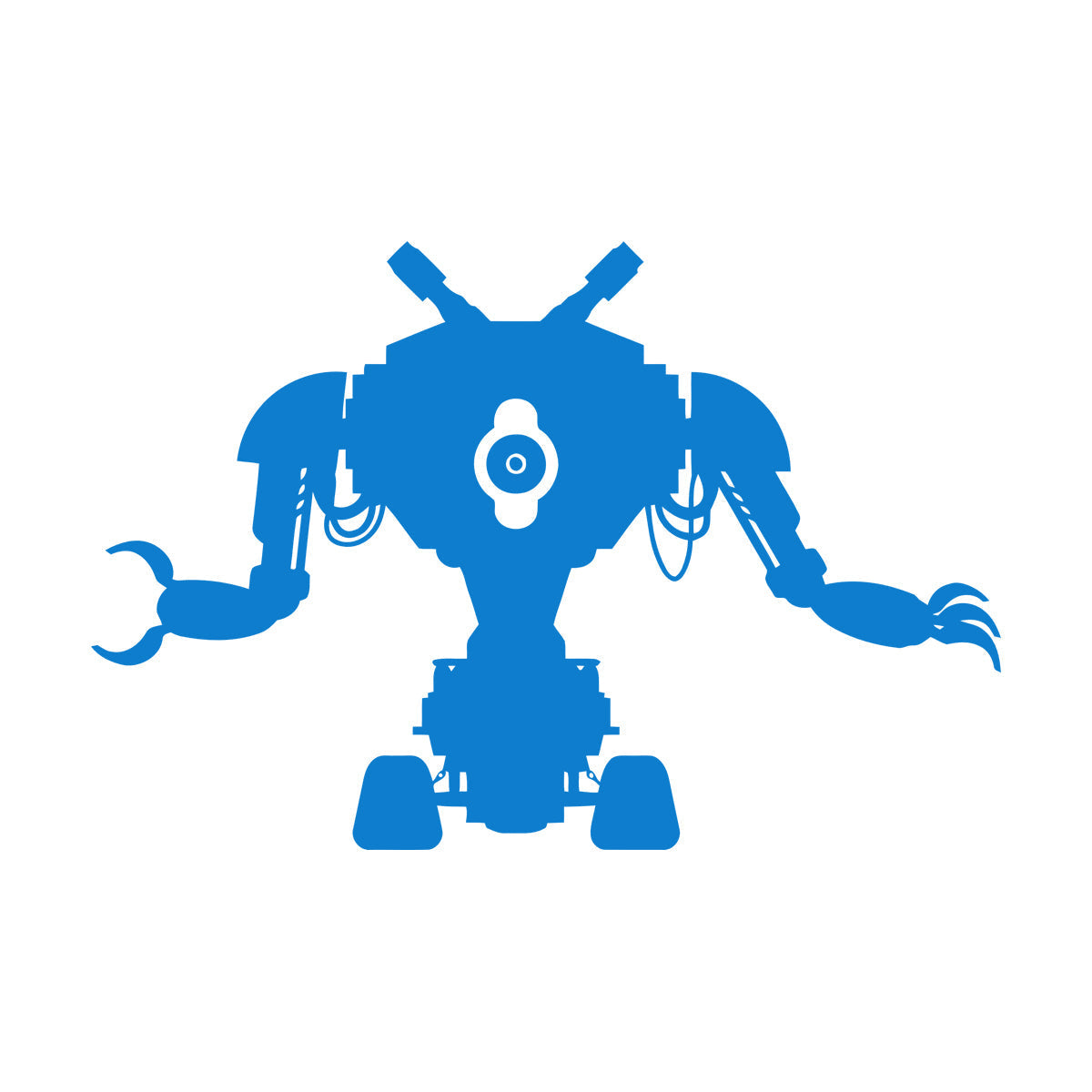 Wall Decals Paster Paper Robot Toy Machine Engineering Electronics Mechanics Easy Installation