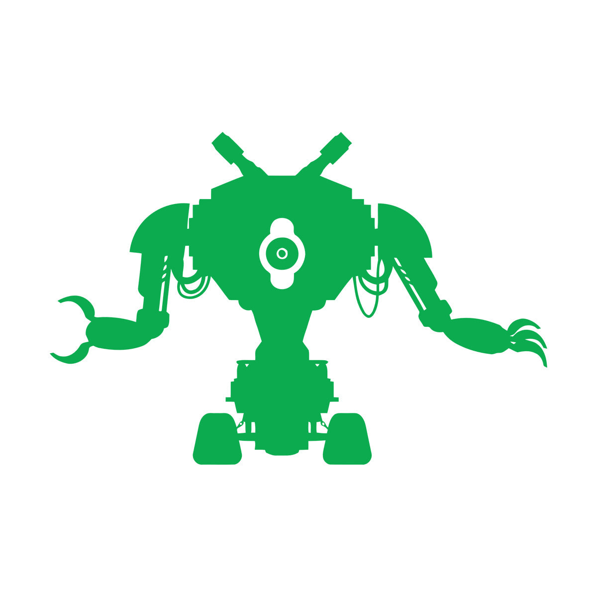 Wall Decals Paster Paper Robot Toy Machine Engineering Electronics Mechanics Easy Installation