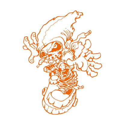 Skeleton Skull Sports Youth Skateboard Sports Wall Decals Multiple Size Options