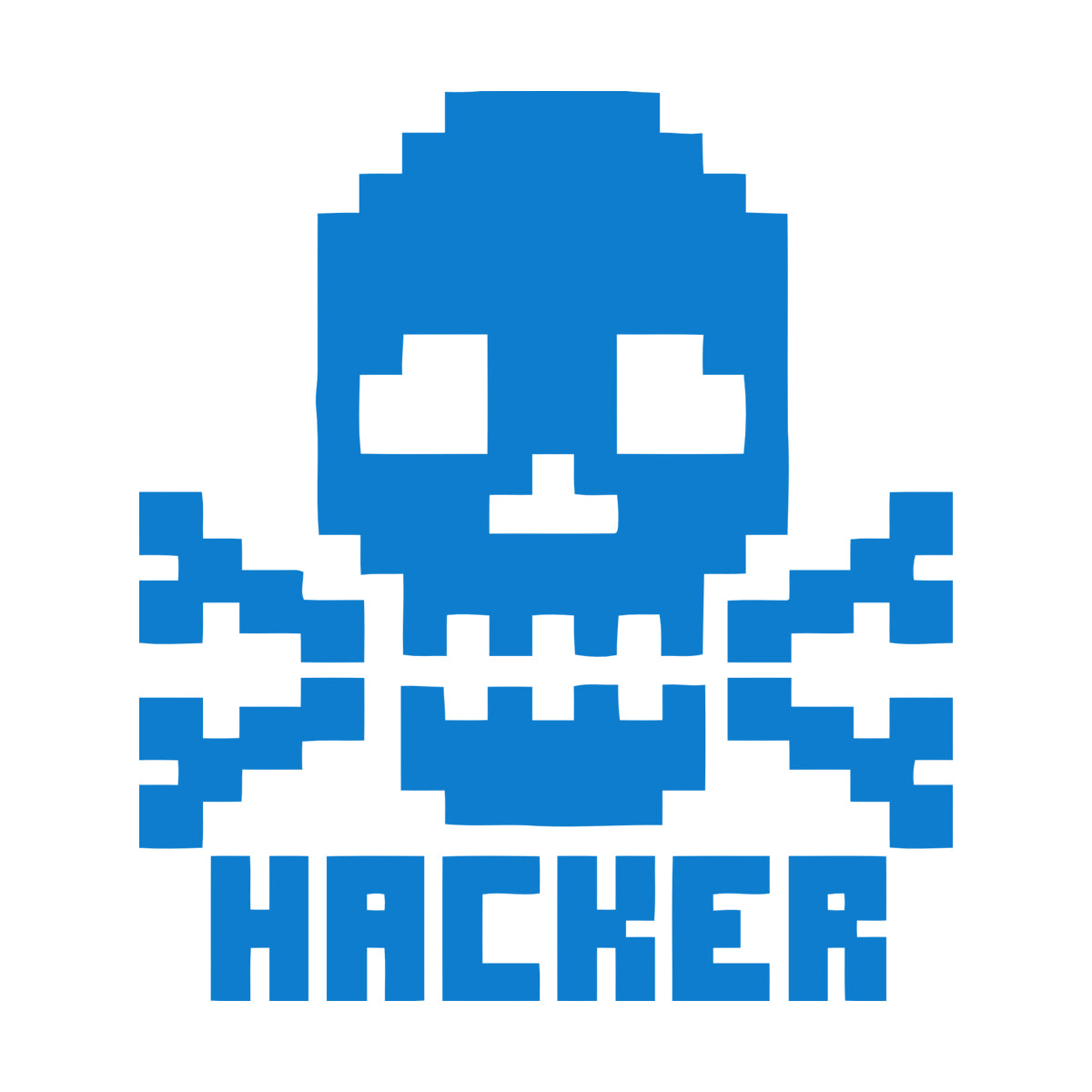Vinyl Wall Decals Skull Bones Hacker Character Computer Waterproof