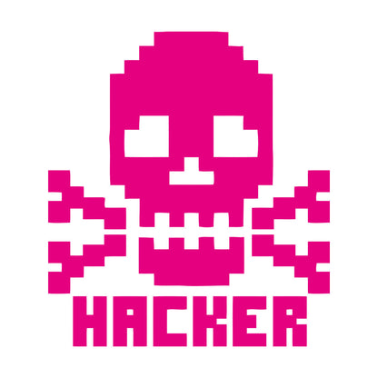 Vinyl Wall Decals Skull Bones Hacker Character Computer Waterproof