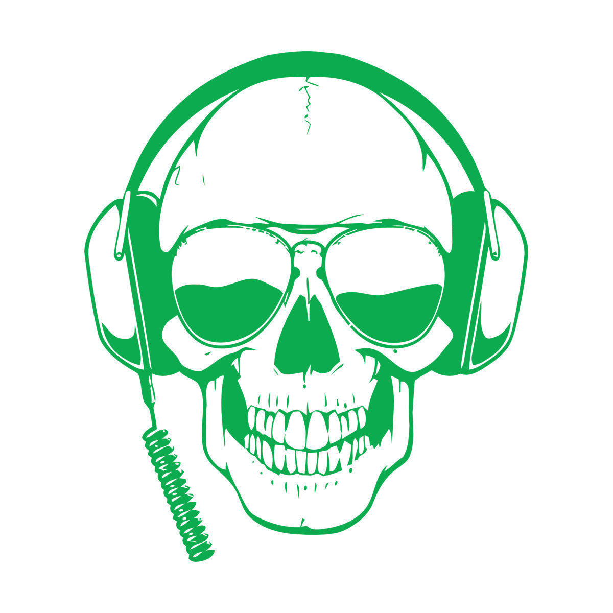 Engraving Decals Skull Headphones Game Sunglasses Boys It Won'T Fall Off