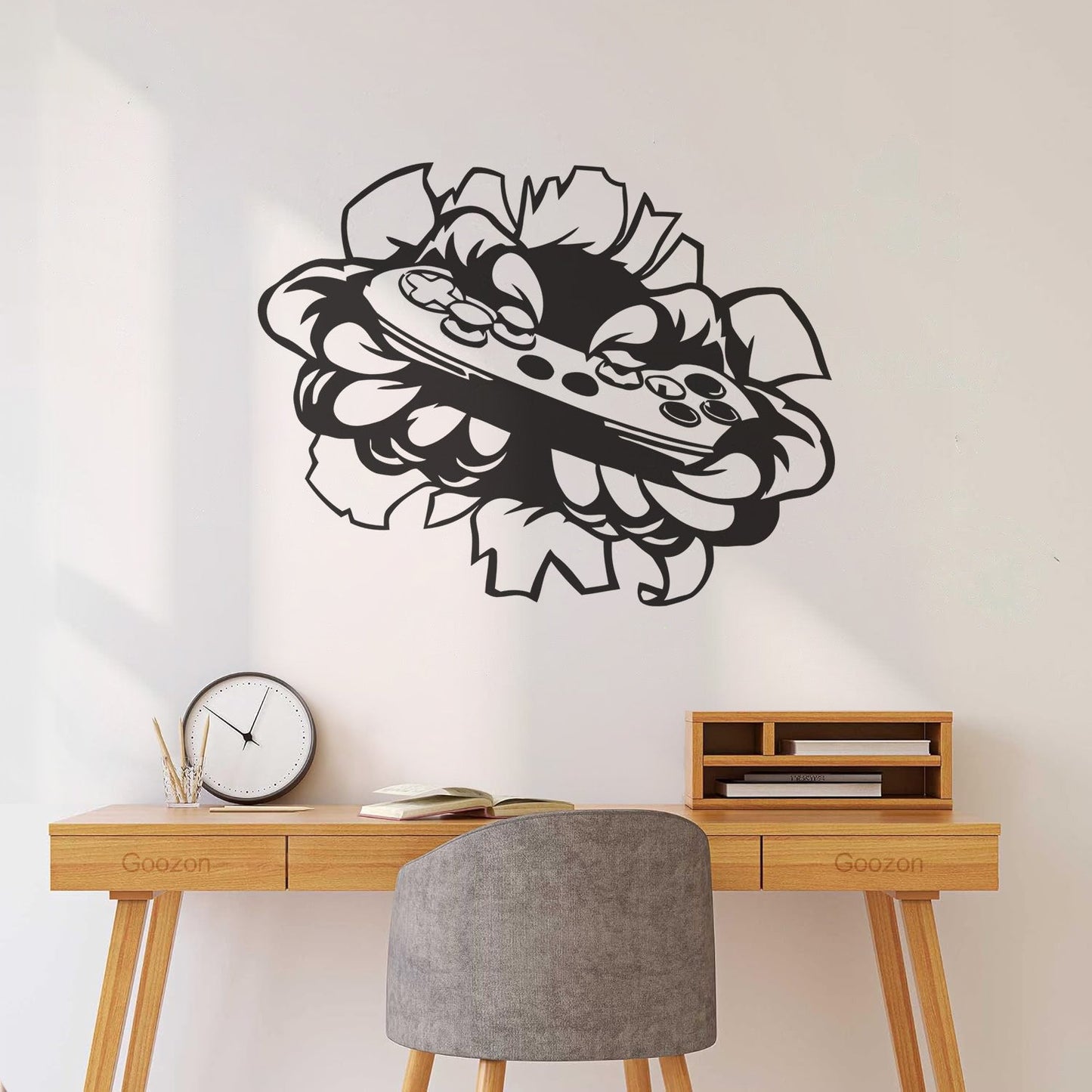 Mural And Wall Vinyl Decal Video Game Player Joystick Monster Hands Personalized Customization