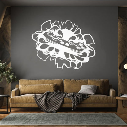 Mural And Wall Vinyl Decal Video Game Player Joystick Monster Hands Personalized Customization