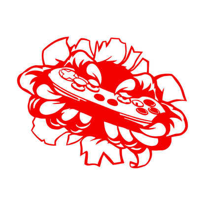 Mural And Wall Vinyl Decal Video Game Player Joystick Monster Hands Personalized Customization