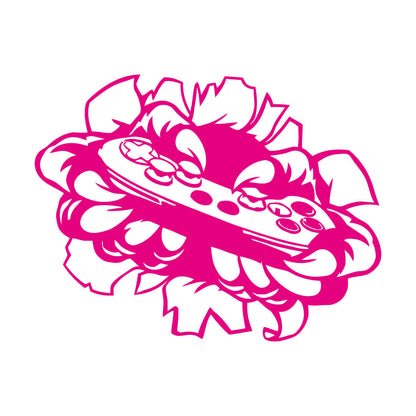 Mural And Wall Vinyl Decal Video Game Player Joystick Monster Hands Personalized Customization