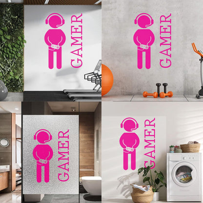 Wall Vinyl Sticker Decor Game Video Games Joystickdecor Playroom Art Decoration