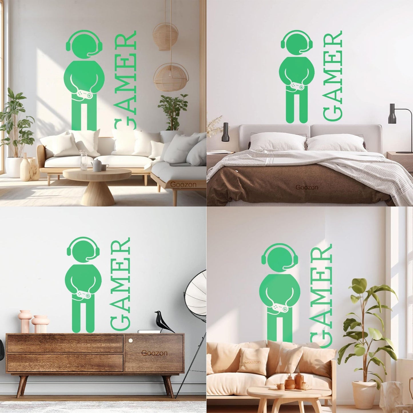 Wall Vinyl Sticker Decor Game Video Games Joystickdecor Playroom Art Decoration