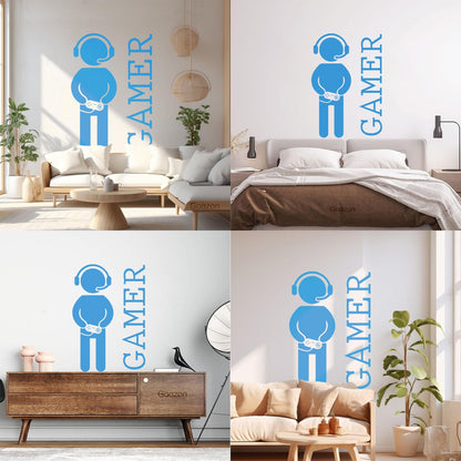 Wall Vinyl Sticker Decor Game Video Games Joystickdecor Playroom Art Decoration