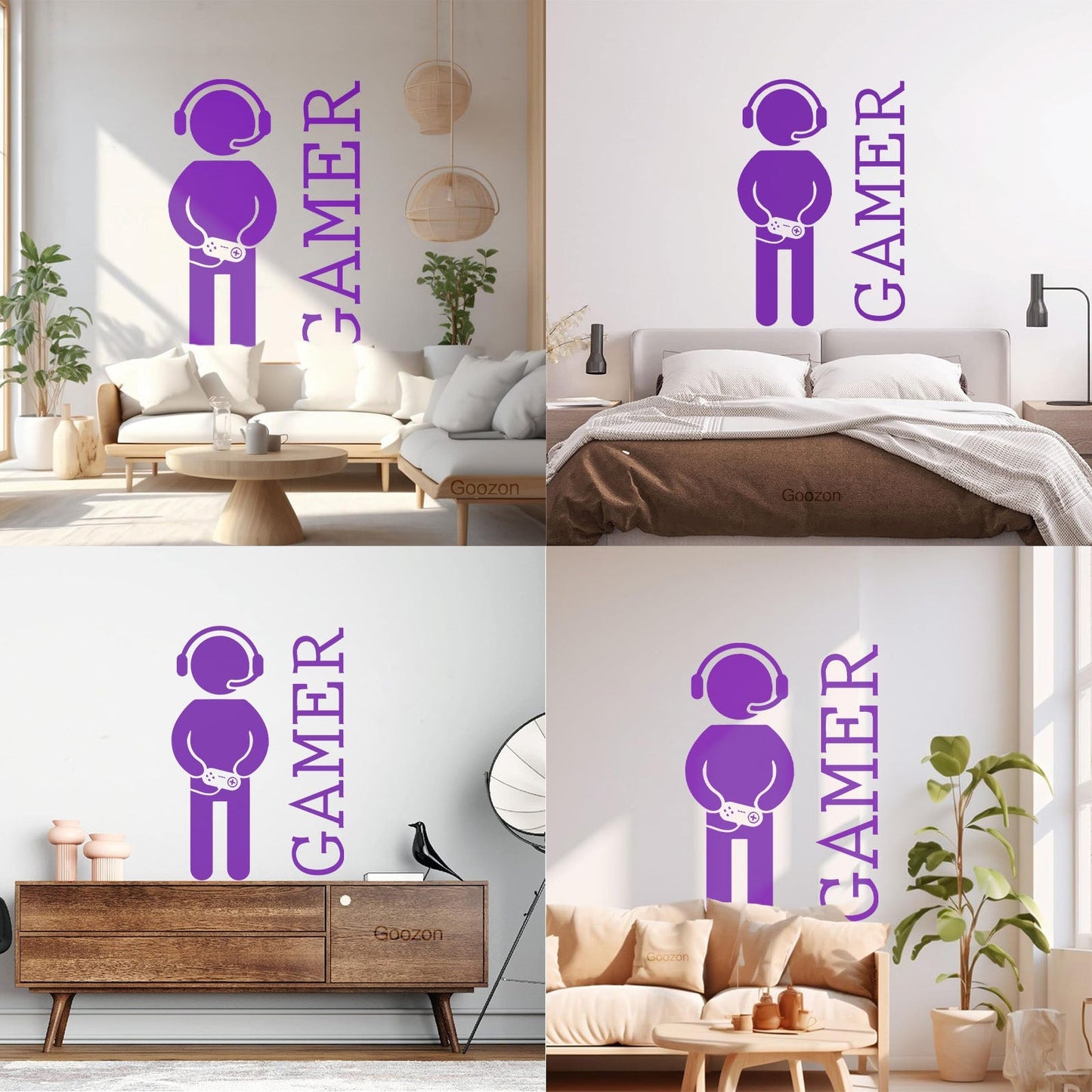 Wall Vinyl Sticker Decor Game Video Games Joystickdecor Playroom Art Decoration