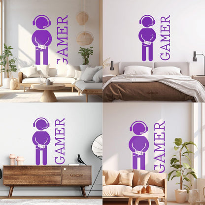 Wall Vinyl Sticker Decor Game Video Games Joystickdecor Playroom Art Decoration