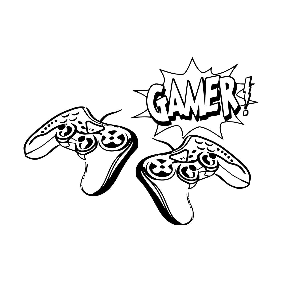 Wall Stickers Video Game Joysticks Car Body Decoration